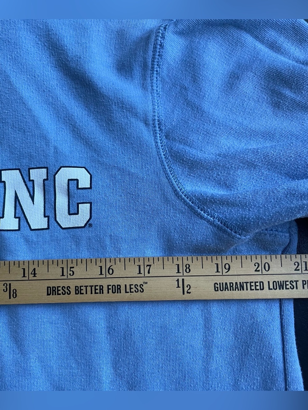 UNC Light Blue Quarter-Zip Pullover Sweatshirt - Picture 4 of 6